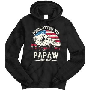 Promoted To Papaw 2024 Soon To Be Dad 2024 New Dad Tie Dye Hoodie