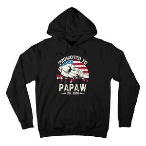 Promoted To Papaw 2024 Soon To Be Dad 2024 New Dad Tall Hoodie