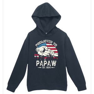 Promoted To Papaw 2024 Soon To Be Dad 2024 New Dad Urban Pullover Hoodie