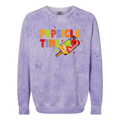 Popsicle Time Colorblast Crewneck Sweatshirt