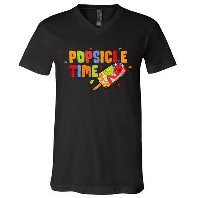 Popsicle Time V-Neck T-Shirt