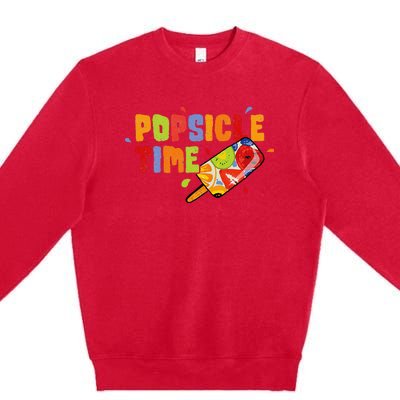 Popsicle Time Premium Crewneck Sweatshirt