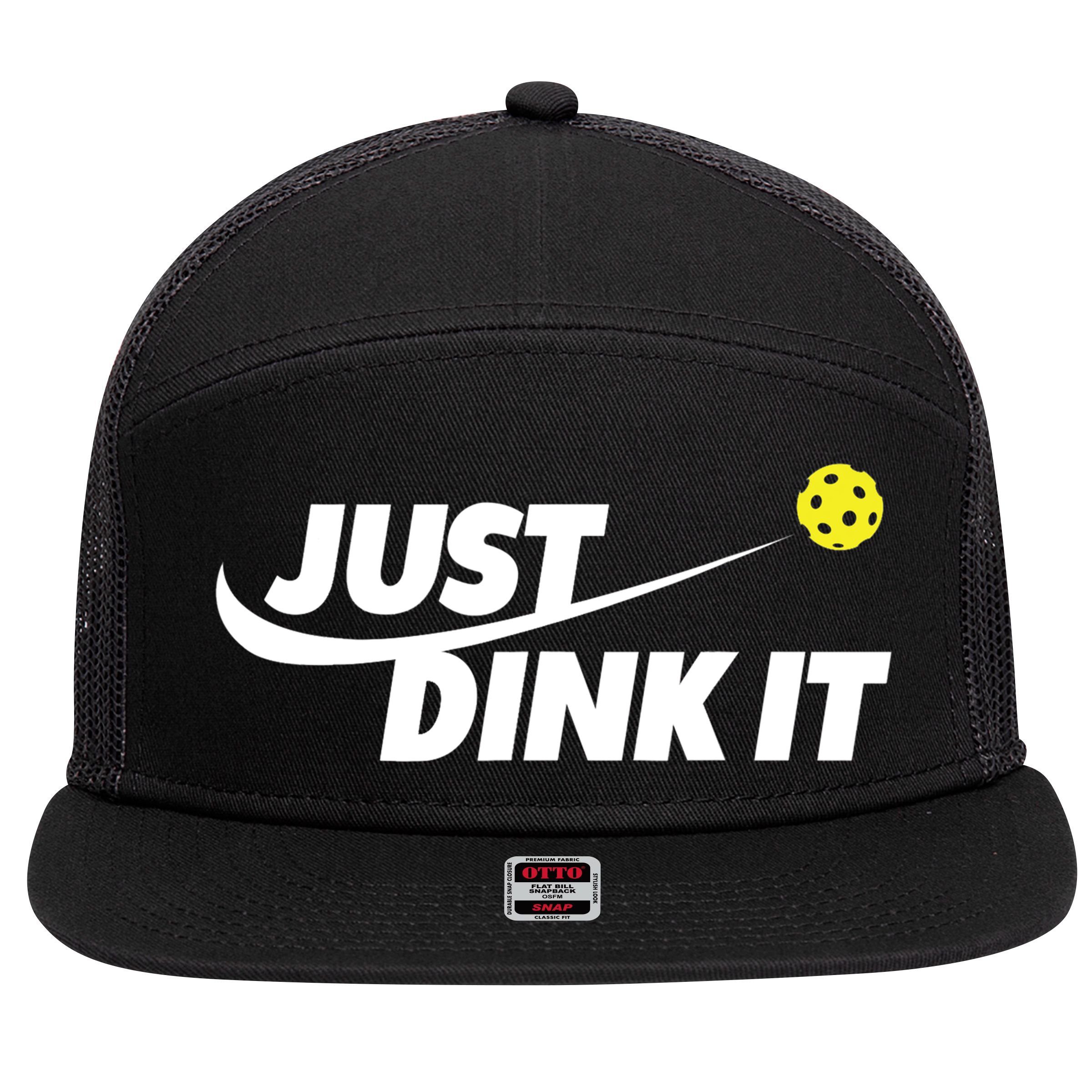 Pickleball Tshirts Pickleball Shirt Just Dink It TShirt 7 Panel Mesh Trucker Snapback Hat