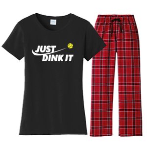 Pickleball Tshirts Pickleball Shirt Just Dink It TShirt Women's Flannel Pajama Set