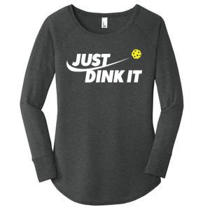 Pickleball Tshirts Pickleball Shirt Just Dink It TShirt Women's Perfect Tri Tunic Long Sleeve Shirt