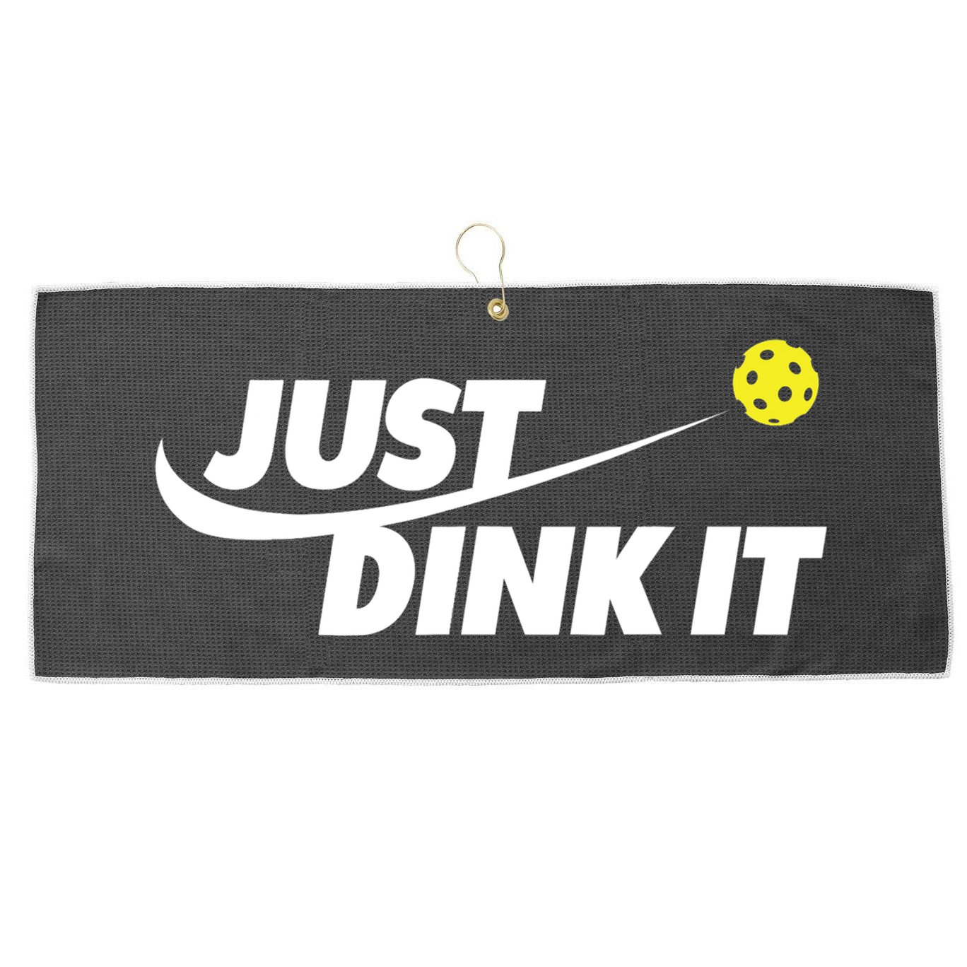 Pickleball Tshirts Pickleball Shirt Just Dink It TShirt Large Microfiber Waffle Golf Towel