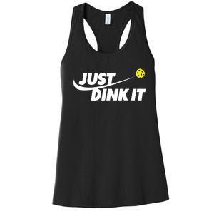 Pickleball Tshirts Pickleball Shirt Just Dink It TShirt Women's Racerback Tank