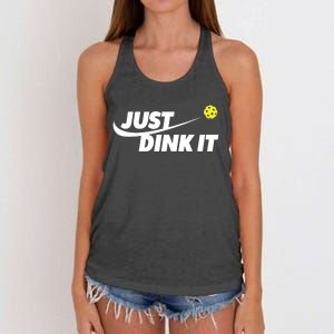 Pickleball Tshirts Pickleball Shirt Just Dink It TShirt Women's Knotted Racerback Tank