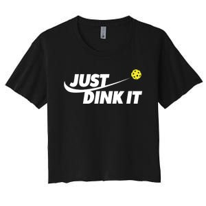 Pickleball Tshirts Pickleball Shirt Just Dink It TShirt Women's Crop Top Tee