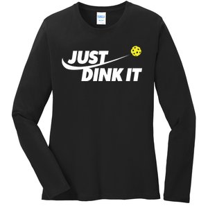 Pickleball Tshirts Pickleball Shirt Just Dink It TShirt Ladies Long Sleeve Shirt