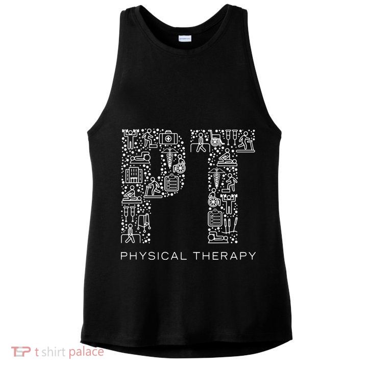 Physical Therapist Physical Therapy Gift PT Month Ladies PosiCharge Tri-Blend Wicking Tank