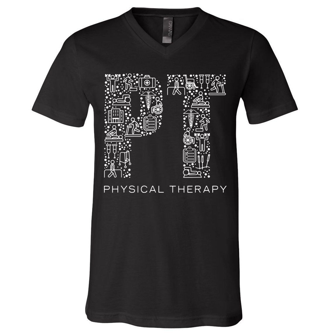 Physical Therapist Physical Therapy Gift PT Month V-Neck T-Shirt
