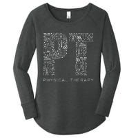 Physical Therapist Physical Therapy Gift PT Month Women's Perfect Tri Tunic Long Sleeve Shirt