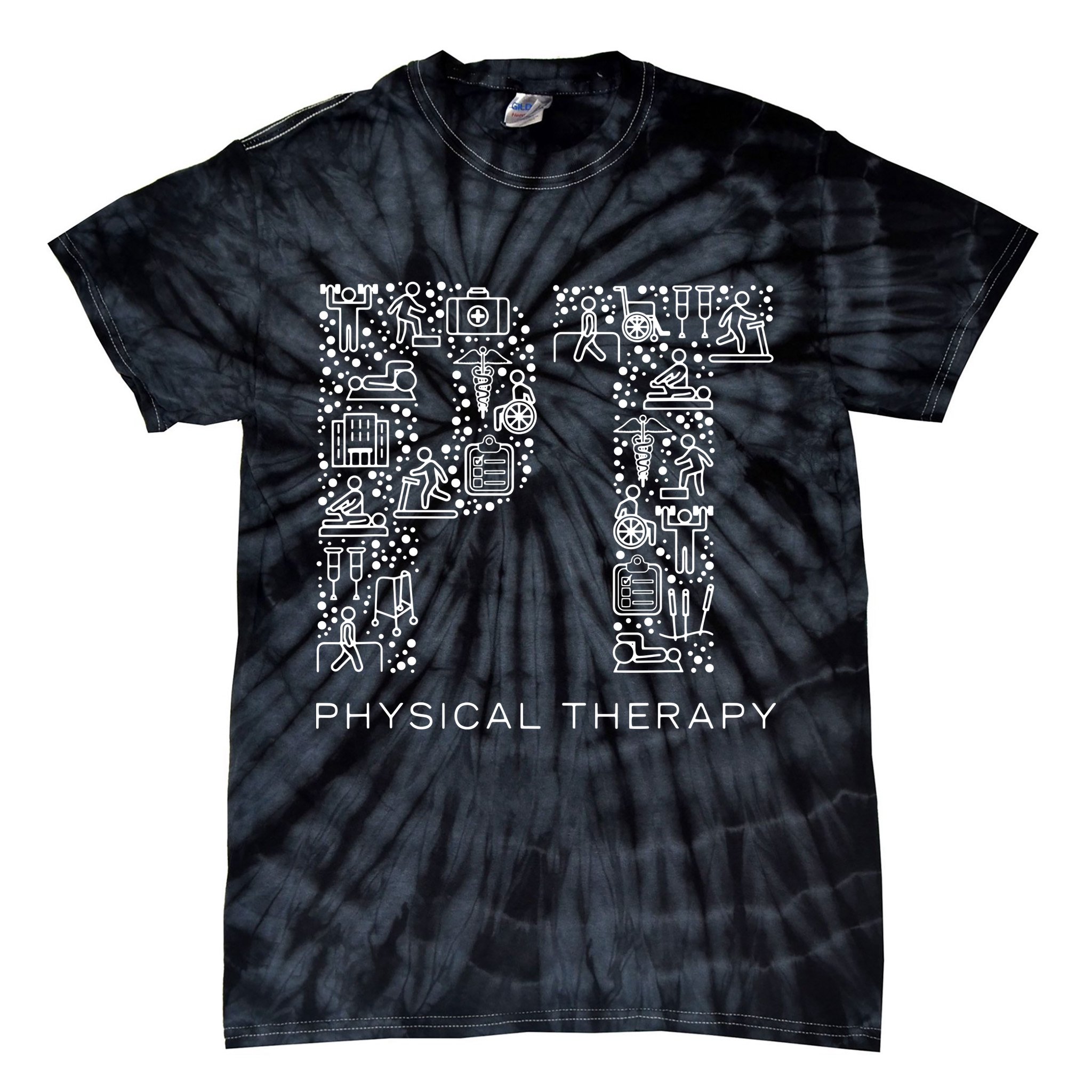 Physical Therapist Physical Therapy Gift PT Month Tie-Dye T-Shirt