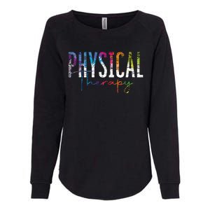 Physical Therapist PT Exercise Colorful Physical Therapy Womens California Wash Sweatshirt