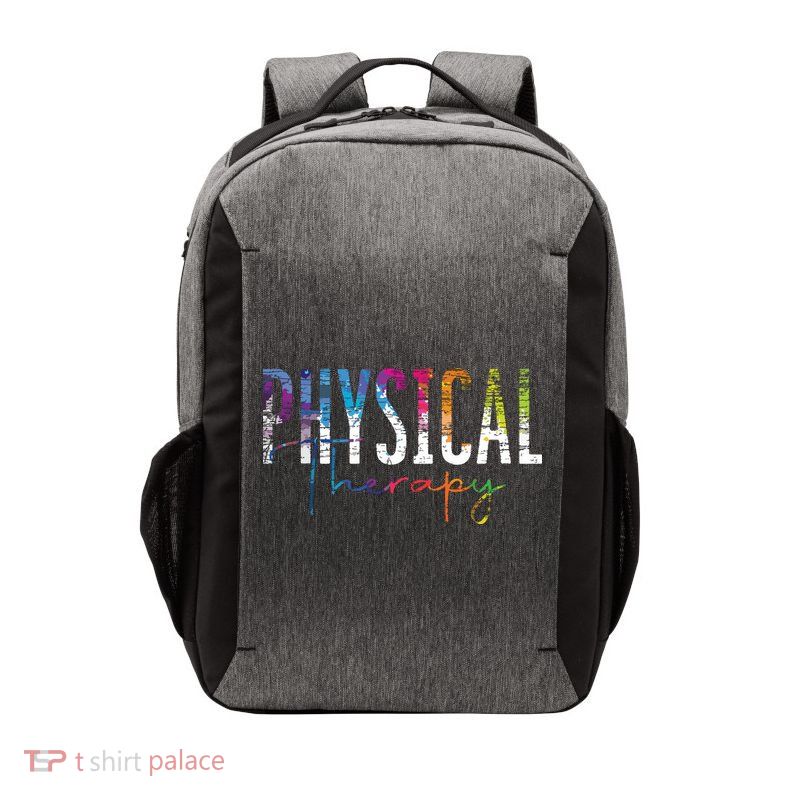 Physical Therapist PT Exercise Colorful Physical Therapy Vector Backpack