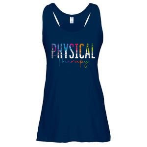 Physical Therapist PT Exercise Colorful Physical Therapy Ladies Essential Flowy Tank