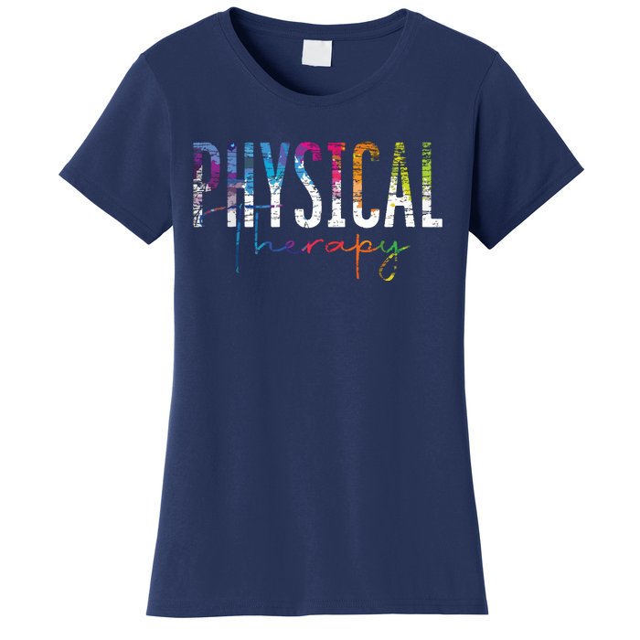 Physical Therapist PT Exercise Colorful Physical Therapy Women's T-Shirt