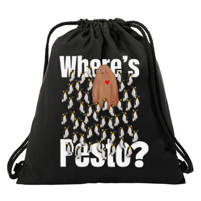 Pesto The Penguin More To Love Cute Animal Lovers Drawstring Bag