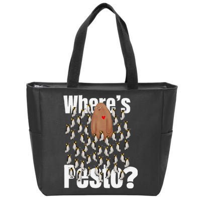 Pesto The Penguin More To Love Cute Animal Lovers Zip Tote Bag