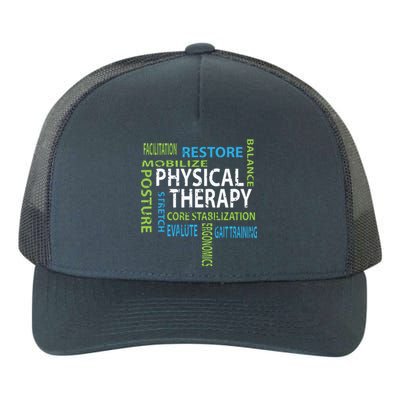 Physical Therapist PT Gift Motivational Physical Therapy Yupoong Adult 5-Panel Trucker Hat