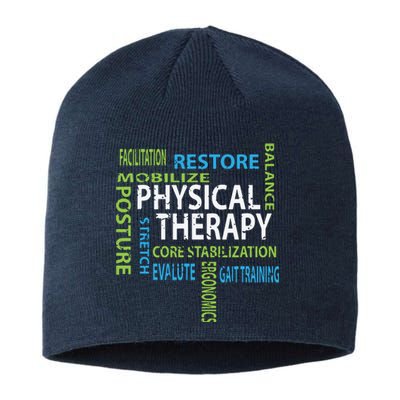 Physical Therapist PT Gift Motivational Physical Therapy Sustainable Beanie