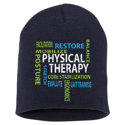 Physical Therapist PT Gift Motivational Physical Therapy Short Acrylic Beanie