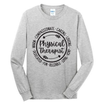 Physical Therapist PT Physical Therapy Physiotherapy Vintage Tall Long Sleeve T-Shirt