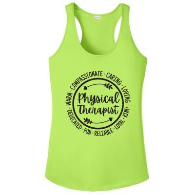 Physical Therapist PT Physical Therapy Physiotherapy Vintage Ladies PosiCharge Competitor Racerback Tank