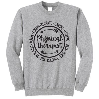 Physical Therapist PT Physical Therapy Physiotherapy Vintage Tall Sweatshirt