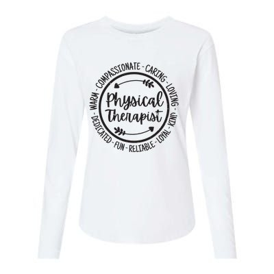 Physical Therapist PT Physical Therapy Physiotherapy Vintage Womens Cotton Relaxed Long Sleeve T-Shirt