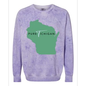 Pure Tichigan Colorblast Crewneck Sweatshirt