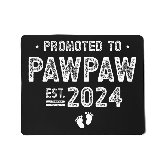 Promoted To Pawpaw 2024 Soon To Be Pawpaw Mousepad