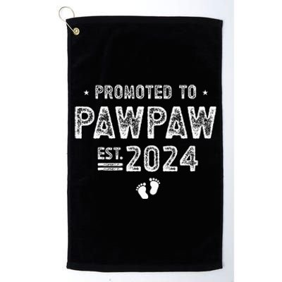 Promoted To Pawpaw 2024 Soon To Be Pawpaw Platinum Collection Golf Towel