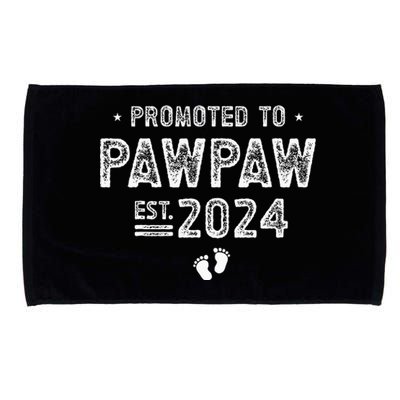 Promoted To Pawpaw 2024 Soon To Be Pawpaw Microfiber Hand Towel