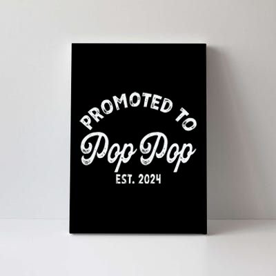 Promoted To Pop Pops New Grandpa Pop Established 2023 Gender Reveal Canvas