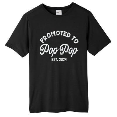 Promoted To Pop Pops New Grandpa Pop Established 2023 Gender Reveal Tall Fusion ChromaSoft Performance T-Shirt