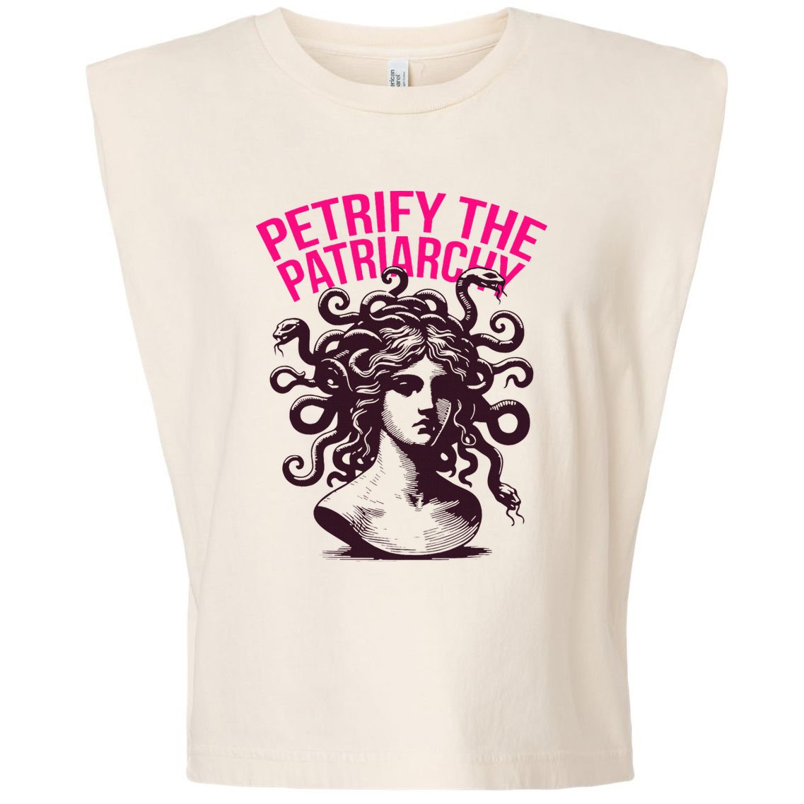 Petrify The Patriarchy Medusa Greek Mythology. Garment-Dyed Women's Muscle Tee