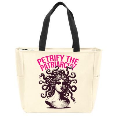 Petrify The Patriarchy Medusa Greek Mythology. Zip Tote Bag