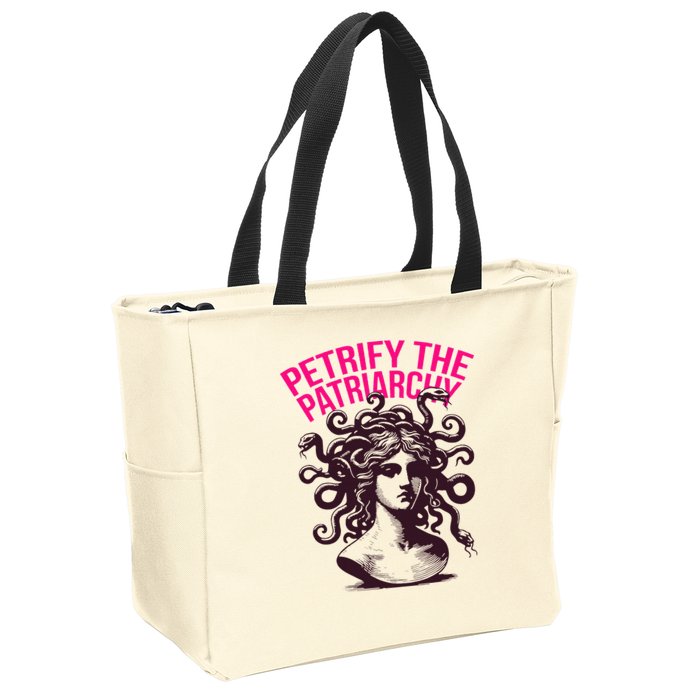 Petrify The Patriarchy Medusa Greek Mythology. Zip Tote Bag