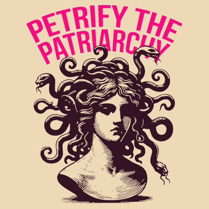 Petrify The Patriarchy Medusa Greek Mythology. Zip Tote Bag
