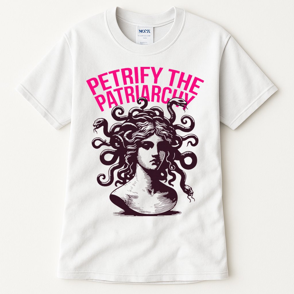 Petrify The Patriarchy Medusa Greek Mythology. Tall T-Shirt