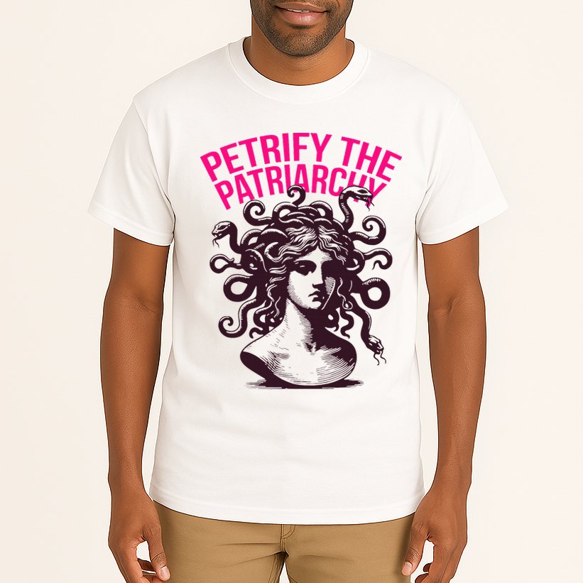 Petrify The Patriarchy Medusa Greek Mythology. Tall T-Shirt