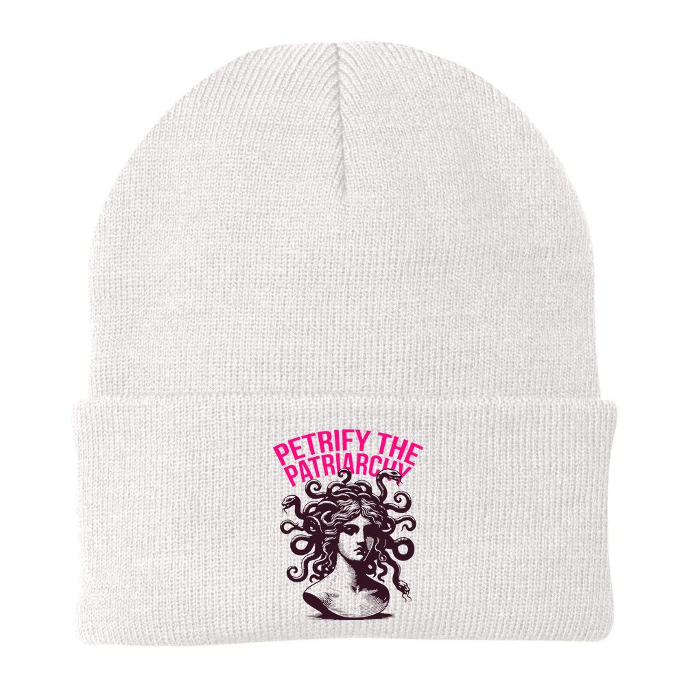 Petrify The Patriarchy Medusa Greek Mythology. Beanie