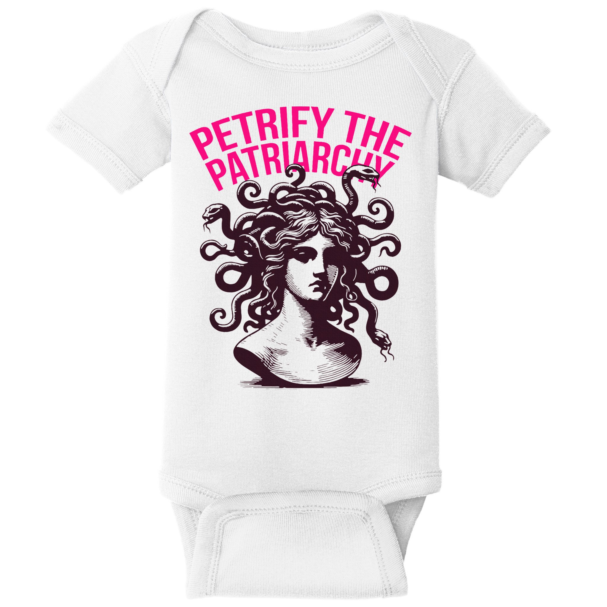 Petrify The Patriarchy Medusa Greek Mythology. Baby Bodysuit