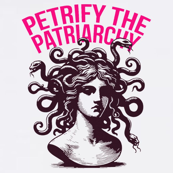 Petrify The Patriarchy Medusa Greek Mythology. Toddler T-Shirt