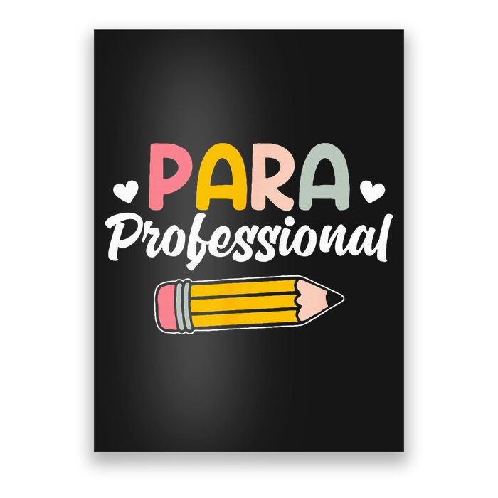 Para Teacher Paraprofessional Paraprofessional Poster