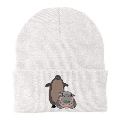 Pesto The Penguin And Moo Deng The Baby Hippo Beanie