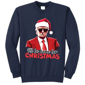 President Trump Pajamas ILl Be Home Christmas For Women Sweatshirt