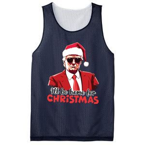 President Trump Pajamas ILl Be Home Christmas For Women Mesh Reversible Basketball Jersey Tank